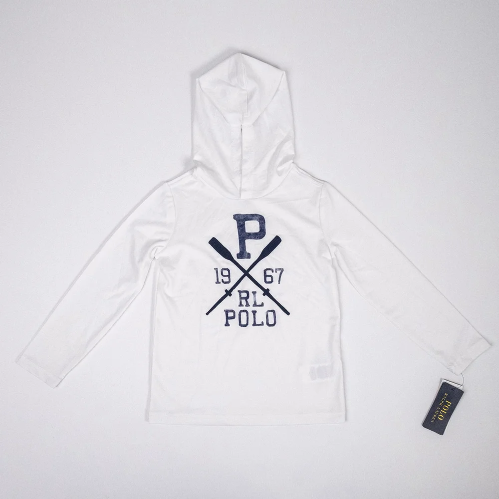 NWT Polo Ralph Lauren Boys Hooded Cover-Up Shirt Beach Swim $35 - Size 6 - Picture 3 of 8